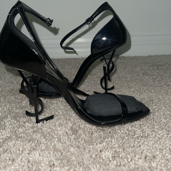Ysl Opyum Heel Sandals all black - Picture 1 of 10